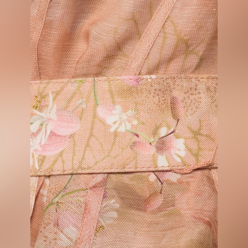 Zimmermann Blush Garden floral mini dress size 4 - Picture 4 of 10